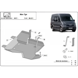 Stalowa osłona zbiornika AdBlue Man TGE/VW Crafter (2017-2020)